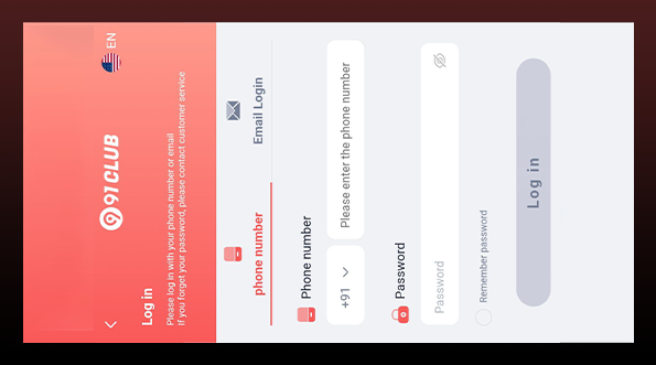 91 Club Login
